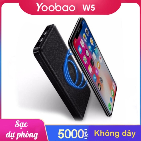 Sạc dự phòng không dây chính hãng W5 5000mAh