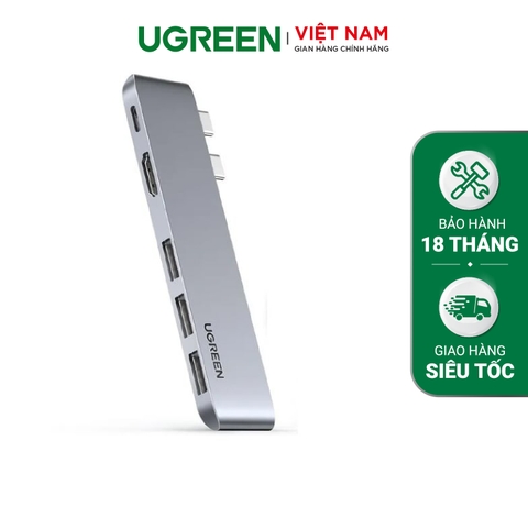 Hub Type C cho MacBook/ Laptop các thiết bị máy tính điện thoại hỗ trợ USB type C truyền âm thanh hình ảnh UGREEN - 60559