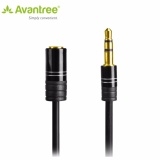 Dây AV nối dài 3.5mm mạ vàng Avantree A1674 dài 1.2M ( ĐEN ) Black