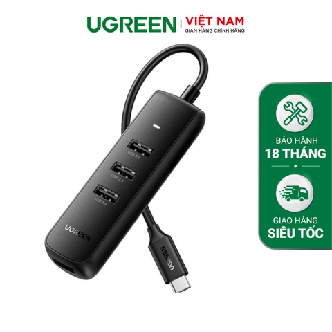 Hub mở rộng Type C ra 4 USB 3.0 0.2M CM416