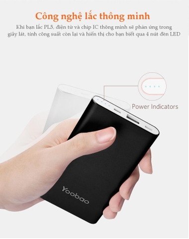 Sạc dự phòng Polymer 5000mAh PL5
