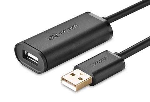 10323-Dây USB 2 nối dài dài 15M Active có CHIP UGREEN US121 10323 (màu đen)Card mở rộng 2 cổng USB 3.1 Type-C UGREEN US230 30773