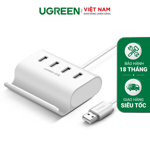 30222-UGREEN USB 2.0 Hub 50Cm (White)