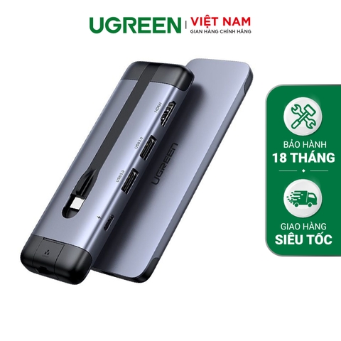 Bộ chuyển đổi Type C 6 in 1 4K UHD CM195