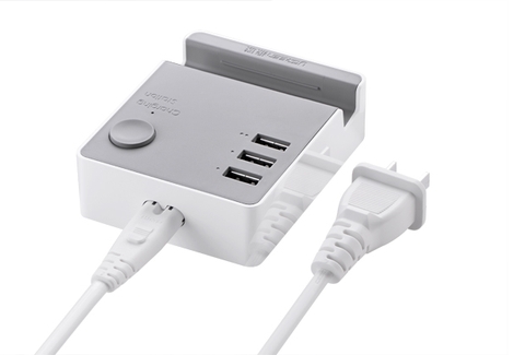 20361-Bộ Sạc 3 cổng USB 20W max có giá đỡ điện thoại, máy tính bảng UGREEN CD101 20361