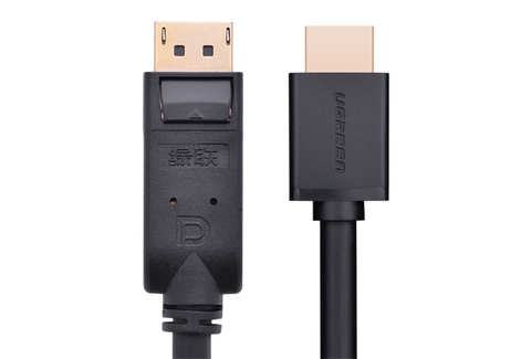 10204-Dây cáp DisplayPort sang HDMI hỗ trợ phân giải 1920x1200 dài 5M UGREEN DP101 10204