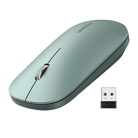 Chuột không dây 2.4G Ugreen MU001 Cho MacBook Pro M1 M2 iPad Laptop | 4 mức DPI 1000/1600/2000/4000 | Nút click im lặng | Chế độ tự động ngủ tiết kiệm pin | Bảo Hành 18 Tháng Đen_25163_Bluetooth