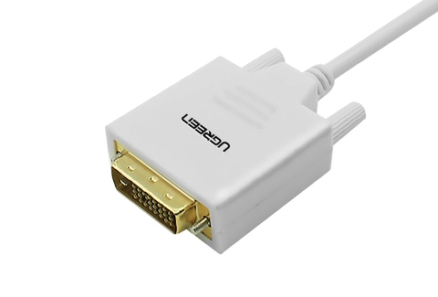 10425-Cáp chuyển đổi mini DisplayPort sang DVI-D (24+1) dài 3m UGREEN MD102 10425 (trắng)