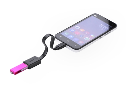 10821-Dây Micro USB 2.0 OTG dạng dẹt dài 15cm UGREEN US126 10821 (màu đen)