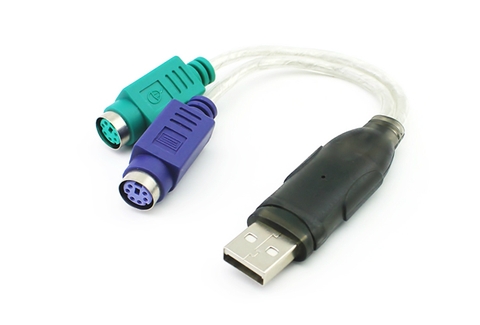 20219-Dây cáp chuyển đổi USB sang PS/2 (chuột + bàn phím) dài 10cm UGREEN 20219