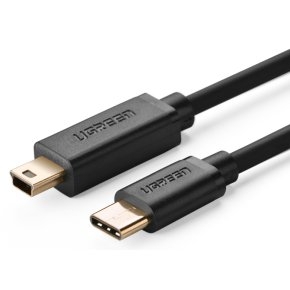 30184-Dây cáp USB Mini to Type-C mạ vàng Ugreen US153 dài 0.5M – 30184