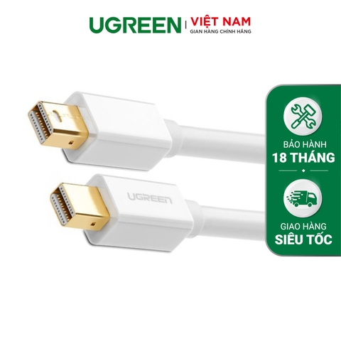 Dây cáp chuyển đổi mini DisplayPort đực sang mini DisplayPort đực dài 2M UGREEN MD111 10429
