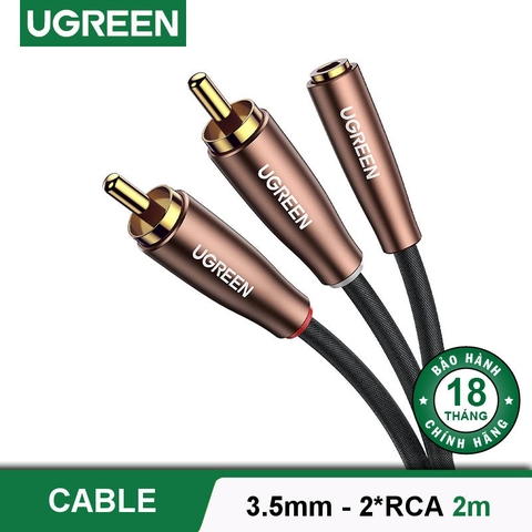 Cáp chuyển 2 đầu bông sen sang 3.5 âm AV102