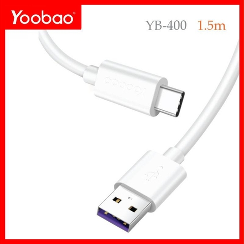 Cáp sạc USB Type C vỏ nhựa TPE YB-400