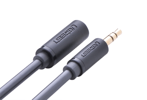 10783-Cáp âm thanh kéo dài hai đầu chuẩn 3.5mm 1 đầu đực 1 đầu cái dài 1.5M UGREEN AV124 10783