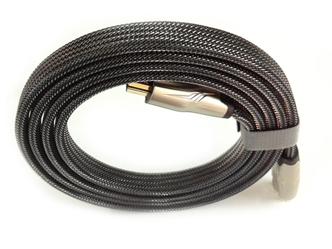 10254-Dây HDMI 1.4 19+1 thuần đồng dây dẹt đầu hợp kim bọc lưới Dài 5m HD102 10254