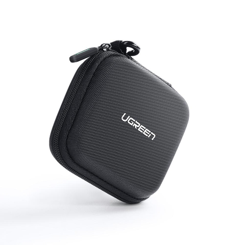 Hộp đựng phụ kiện UGREEN LP128 tai nghe thẻ nhớ cáp USB ổ cứng pin dự phòng cốc sạc điện thoại đồng hồ thông minh ... chống sốc chống nước - 6.5x6.5x3-black