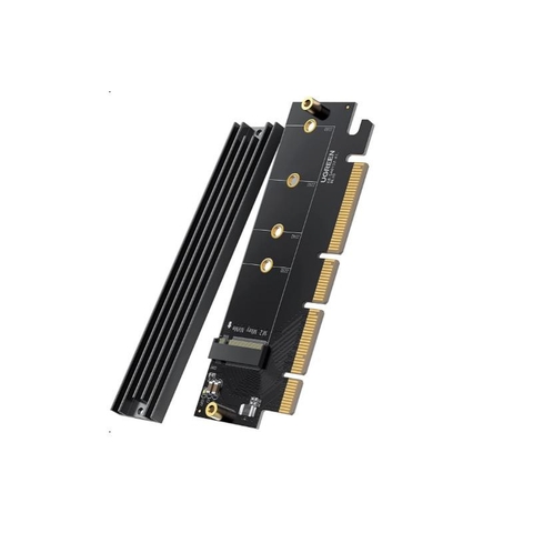 Card chuyển PCI-e ra NVMe PCIe 4.0 UGREEN 30715 Kích thước vật lý khe 16X băng thông 4X