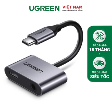 Bộ chuyển đổi Type C ra 3.5mm có cổng sạc CM193