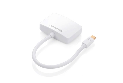 10427-Cáp chuyển miniDP sang HDMI và VGA dài 15CM UGREEN MD108 10427