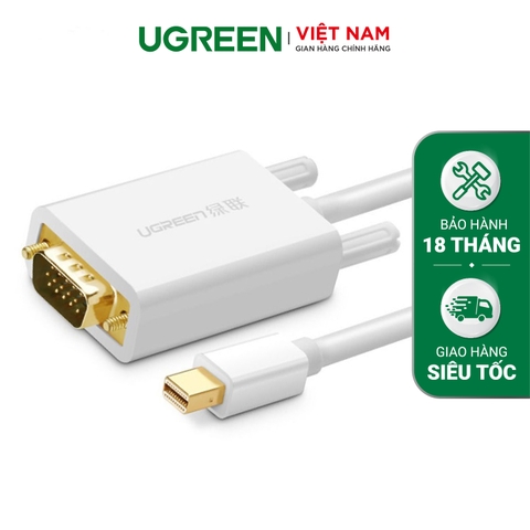 Cáp chuyển đổi Mini Displayport sang VGA dài 1,5m UGREEN MD103