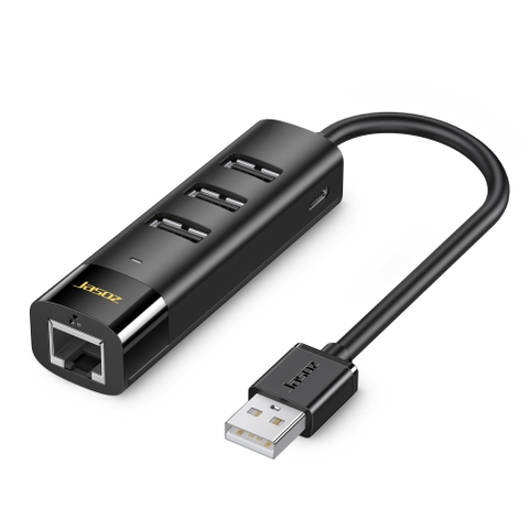 Dây chuyển đổi USB-C sang RJ45 100Mbps kèm 3 cổng USB 2.0 20cm T-F115
