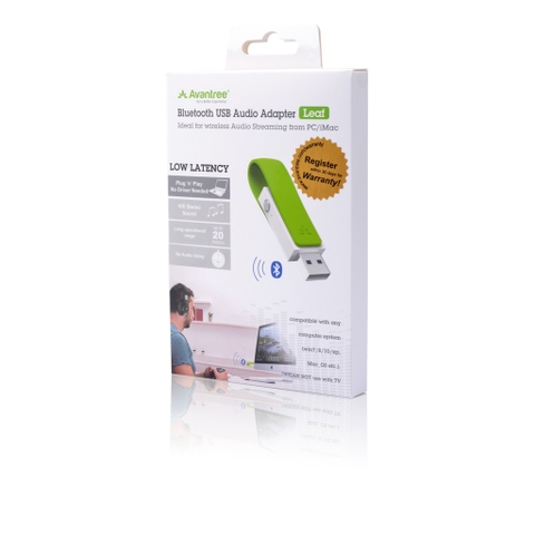 USB Bluetooth AVANTREE BTDG-50 hỗ trợ chuẩn aptX Low Latency âm thanh chất lượng cao độ trễ thấp (A1828 - Màu xanh)