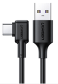 20104-UGREEN USB-A to USB-C Huawei SuperCharge Angled Cable 2m (Black)