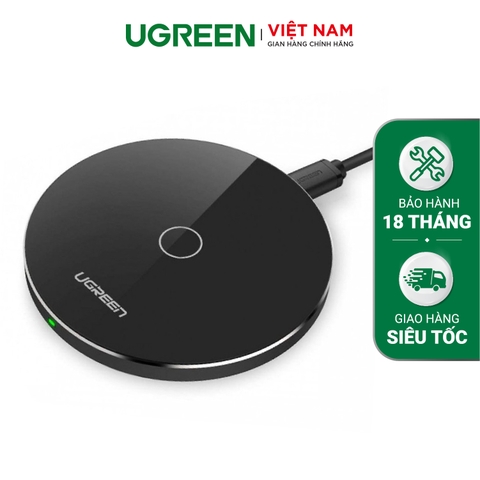 Đế sạc nhanh không dây UGREEN CD181 Hỗ trợ sạc qua đêm, sạc nhanh công suất 10W