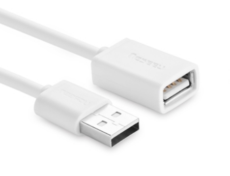 10884-Dây nối dài USB 2 (1 đầu đực, 1 đầu cái) dài 3m UGREEN US103 10884