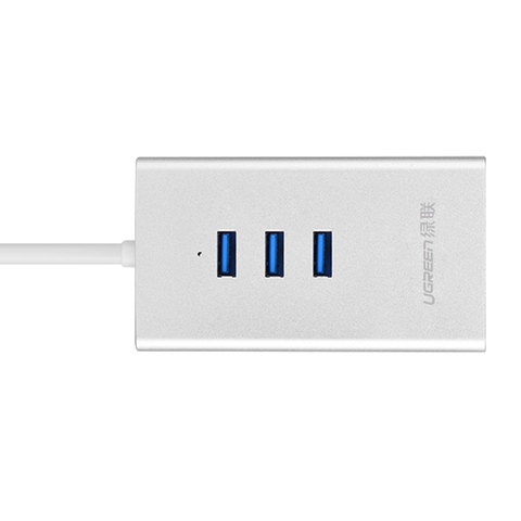 30236-Bộ chia USB 3 sang 4 cổng USB 3 vỏ hợp kim nhôm dài 1.5M chính hãng UGREEN CR126 30236 (màu trắng bạc)