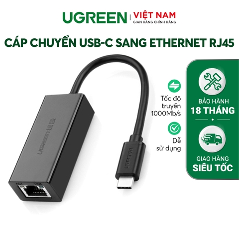 Cáp chuyển Type C ra cổng LAN RJ45 US236