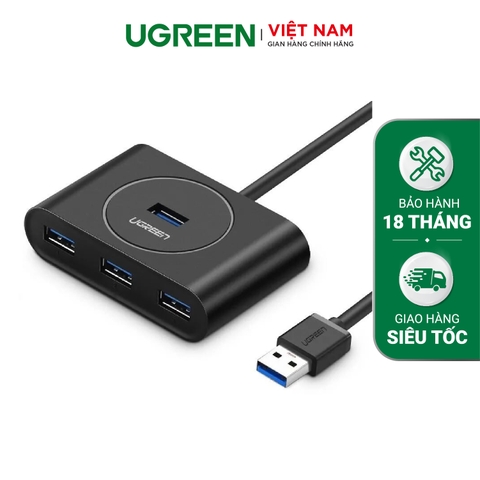 50263-UGREEN USB 3.0 Hub 25cm (Black)