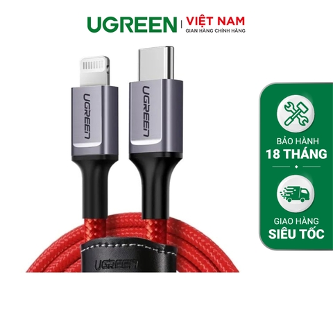 Cáp sạc Type C to Lightning bện Nylon 1M US298