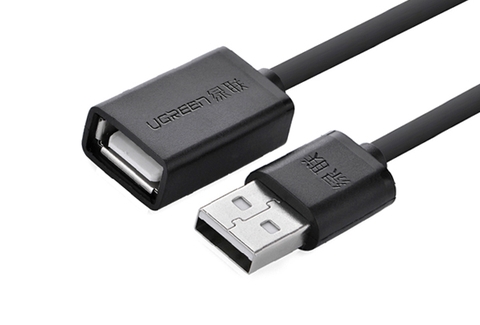 10318-Dây nối dài USB 2 (1 đầu đực, 1 đầu cái) dài 5m UGREEN US103 10318