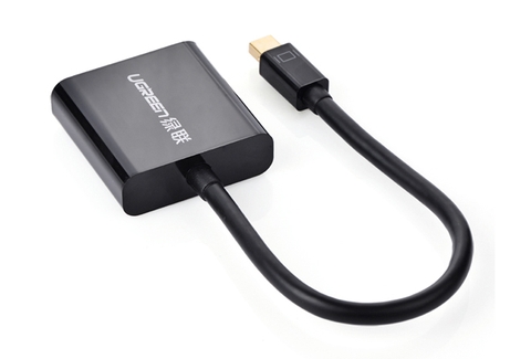 10448-Dây chuyển đổi Mini Displayport đực sang DVI-I (24+5) cái dài 15cm UGREEN 10448 (đen)