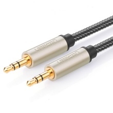 10603-Cáp âm thanh Aux chuẩn 3.5mm mạ vàng 24K cao cấp dài 1,5M UGREEN AV125 10603