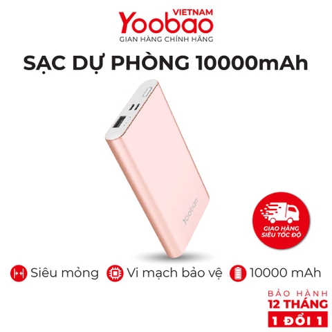 Sạc dự phòng Polymer 10000mAh PL10