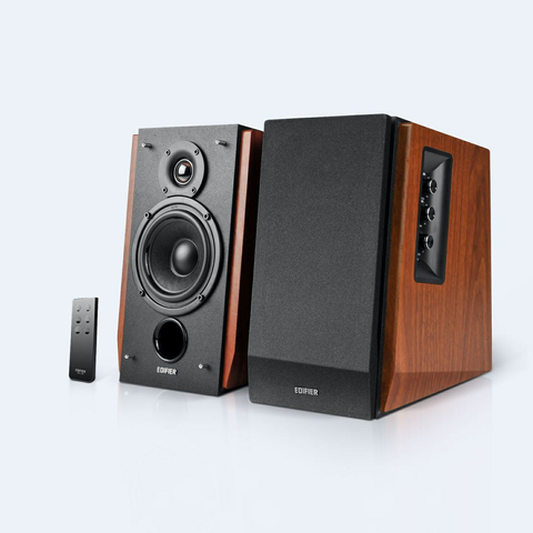 ED_5862-Loa máy tính 2.0 EDIFIER R1700BT, dùng cho máy tính và điện thoại, có Bluetooth, công suất 15Wx2+18Wx2, màu nâu