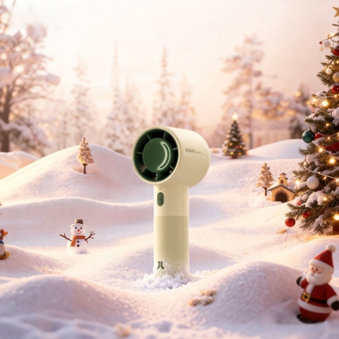 Quạt cầm tay Jisulife Life 10, Life 10S - 4000/5000mAh - Life10S Trắng - J4044 (J4044)