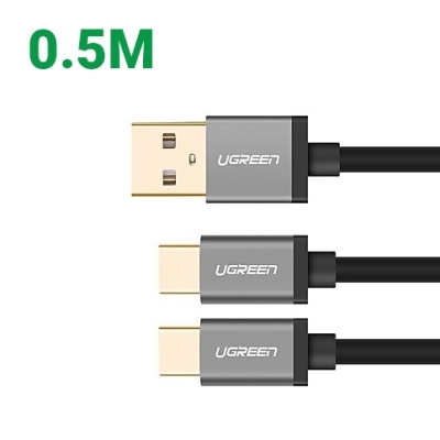 USB 2.0 to Dual Type C data cable - 1.5m (40352)
