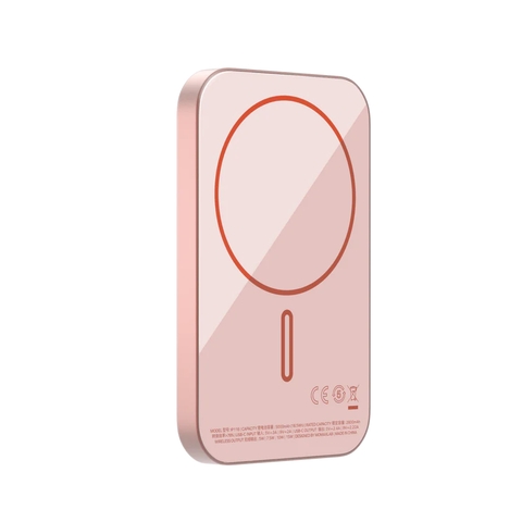 MO-3821-Sạc Dự Phòng 5000mAh Không Dây Từ Tính MOMAX Q.Mag X Siêu Mỏng | Sạc Dòng Điện Thấp | Bảo Hành 12 Tháng 1 Đổi 1 IP116 Hồng