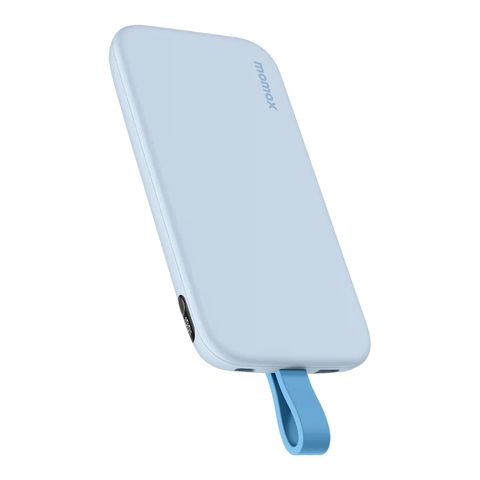 MO-1803-Sạc Dự Phòng 10.000mAh MOMAX iPower PD 3 Cáp Sạc USB-C | Màn Hình Hiển Thị Pin | Bảo Hành 12 Tháng 1 Đổi 1 IP118 - Xanh dương