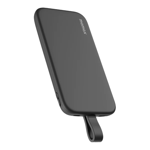MO-1810-Sạc Dự Phòng 10.000mAh MOMAX iPower PD 3 Cáp Sạc USB-C | Màn Hình Hiển Thị Pin | Bảo Hành 12 Tháng 1 Đổi 1 IP118 - Đen