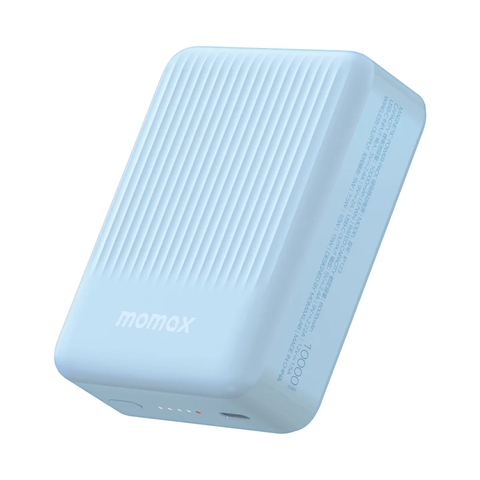 MO-3159-Sạc Dự Phòng 10.000mAh Không Dây Từ Tính MOMAX Q.MAG Minimal 2 Nhỏ Gọn | 16 Nam Châm | Bảo Hành 12 Tháng 1 Đổi 1 IP123 Xanh Dương