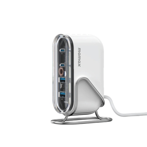 MO-3562-Trạm Sạc Nhanh 80W GaN Để Bàn MOMAX 1-Charge Flow 2 Type C + 2 USB-A | 4 Lớp Bảo Vệ | Bảo Hành 12 Tháng 1 Đổi 1 UM53UKW