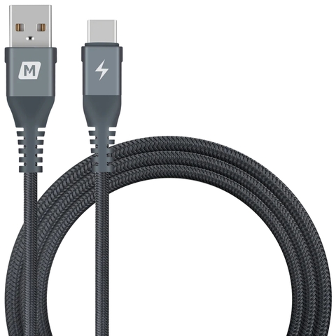 MO-3700-Cáp Sạc Nhanh USB-A sang Type C 1.2M 5A MOMAX ELITE LINK Chắc Chắn | Dây Bện 3 Lớp | Bảo Hành 12 Tháng 1 Đổi 1 DTA10D