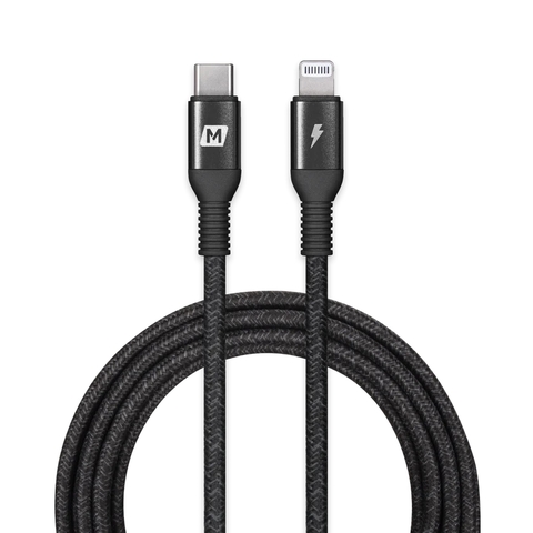 MO-6978-Cáp Sạc Nhanh Type C sang Lightning 1.2M/2M MOMAX ELITE LINK 18W | Nhôm và Sợi Kevlar | Bảo Hành 12 Tháng 2m