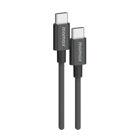 MO-4804-Cáp Sạc Nhanh Type C sang Type C 1.5M 60W MOMAX ELITE LINK PD3.0| Truyền 480Mbps | Bền Bỉ | BH 12 Tháng 1 Đổi 1 DC30 Đen