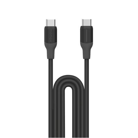MO-3609-Cáp Sạc Nhanh Type C sang Type C 1.2M 60W MOMAX 1-Link PD| TPE +Silicon Bền Bỉ | Bảo Hành 12 Tháng 1 Đổi 1 DC23 Đen